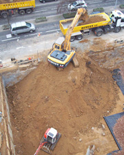 Terrassement pour construction d'un hôtel à Villefranche sur Saône